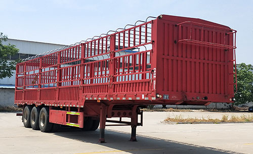 齐鲁中亚牌13米33.8吨3轴仓栅式运输半挂车(DEZ9406CCY)