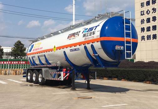 瑞江牌11.1米34.7吨3轴氧化性物品罐式运输半挂车(WL9401GYWD34Y)