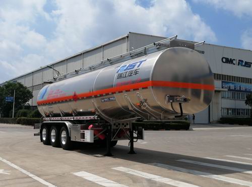 瑞江牌11.6米34.3吨3轴铝合金易燃液体罐式运输半挂车(WL9409GRYD45T)