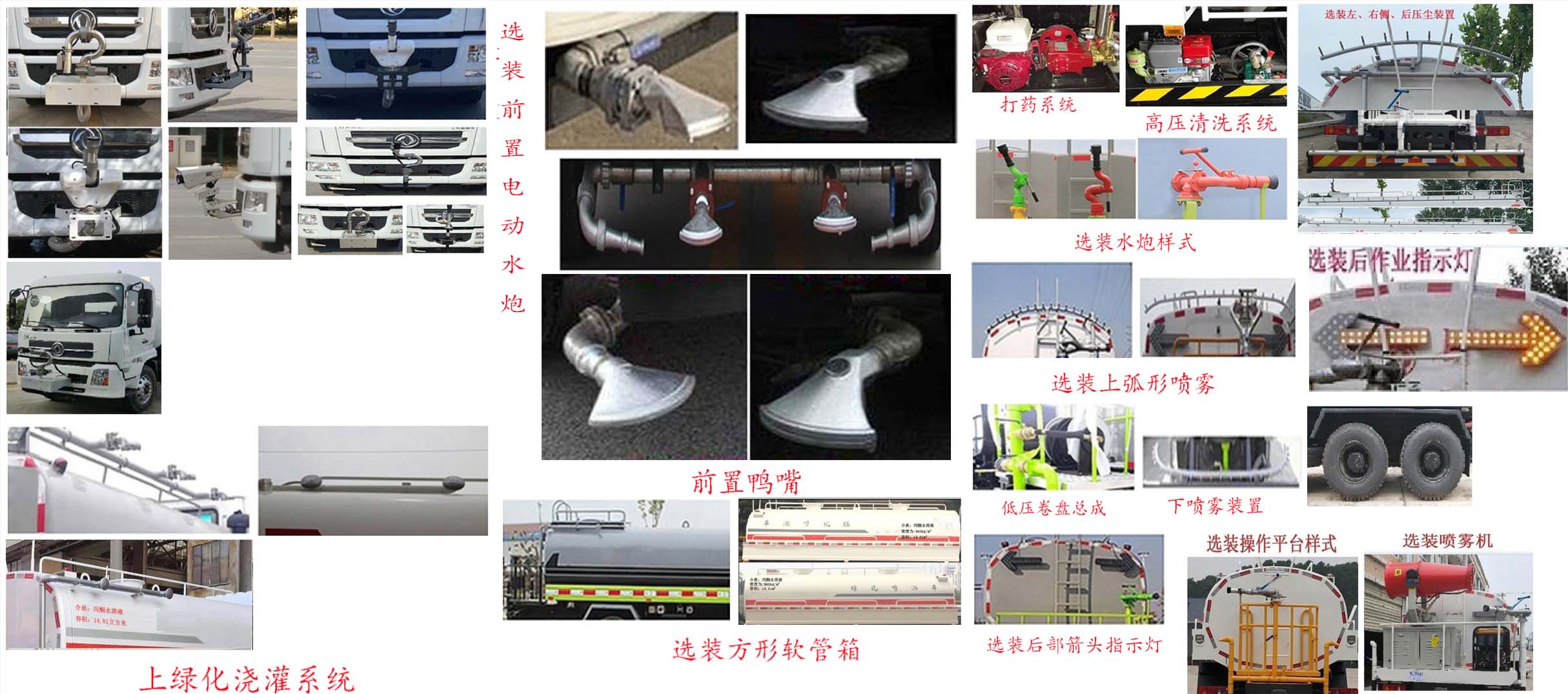 华通牌HCQ5250GPSDF6绿化喷洒车公告图片