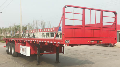 建宇牌13米33.4吨3轴平板运输半挂车(YFZ9400TPBSH)
