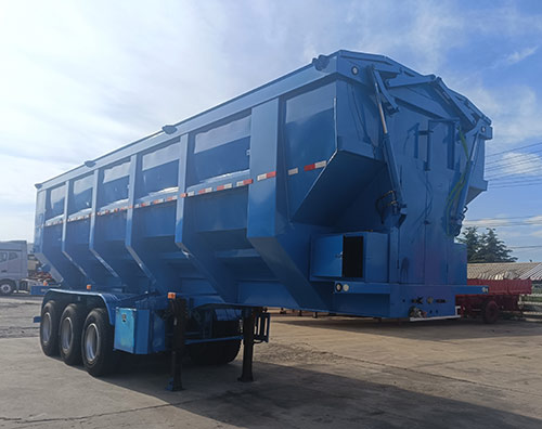 凯迪亚特牌10米31.8吨3轴散装粮食运输半挂车(LCC9401ZLS)
