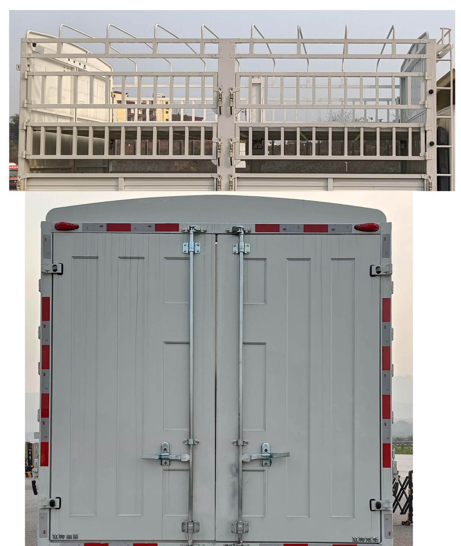 江鈴牌JX5099CCYTGJ26倉(cāng)柵式運(yùn)輸車(chē)公告圖片