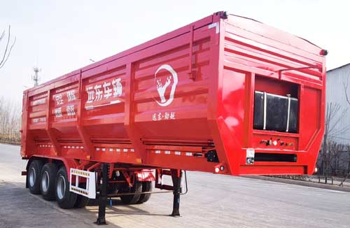 劲越牌10米31.3吨3轴散装粮食运输半挂车(LYD9402ZLS)