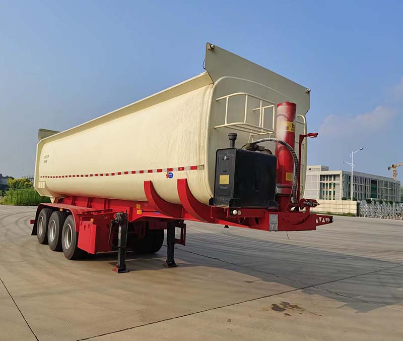 广通达牌10米30.7吨3轴中密度粉粒物料运输半挂车(JKQ9405GFL)