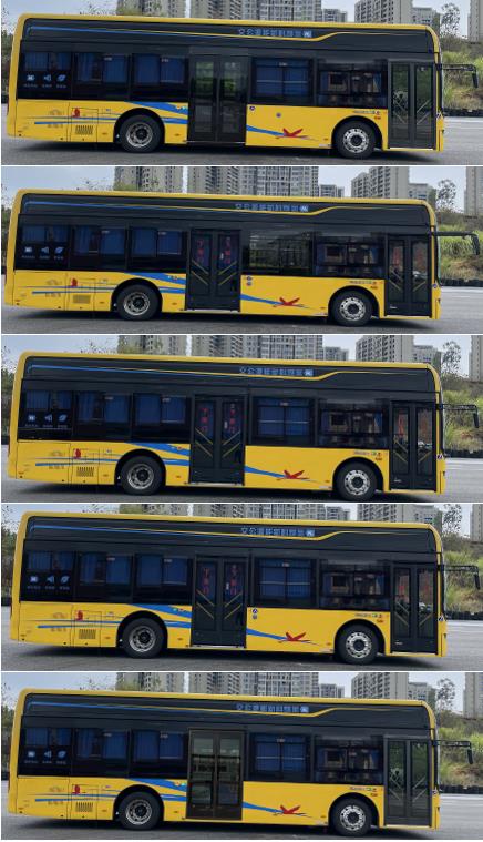 海格牌KLQ6106GAFCEV12燃料电池低入口城市客车公告图片