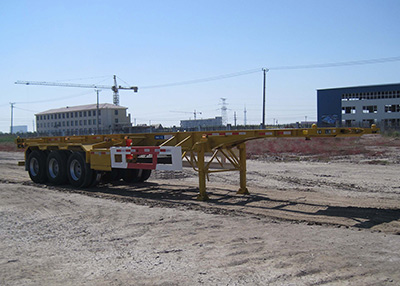 中集牌12.4米34.1吨3轴集装箱运输半挂车(ZJV9404TJZYK01)