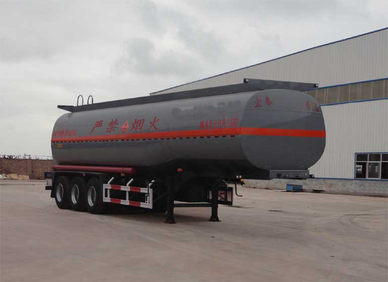 正康宏泰牌12.1米30.5吨3轴易燃液体罐式运输半挂车(HHT9405GRY)