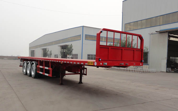 正康宏泰牌13米34.5吨3轴平板运输半挂车(HHT9400TPB)