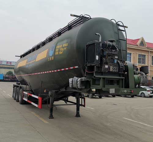 三威牌12.2米31.5吨3轴低密度粉粒物料运输半挂车(WQY9401GFL)