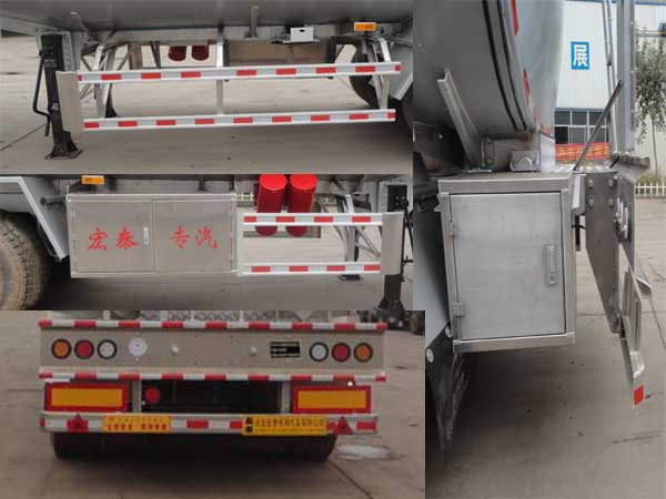 正康宏泰牌HHT9402GSY铝合金食用油运输半挂车公告图片