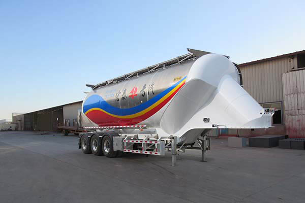 正康宏泰牌11.9米34.6吨3轴铝合金中密度粉粒物料运输半挂车(HHT9401GFLA)