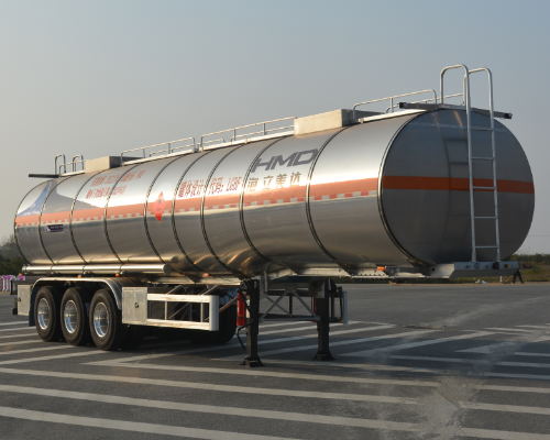欧曼牌11.9米33.1吨3轴铝合金易燃液体罐式运输半挂车(HFV9408GRYB)