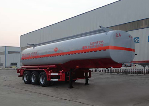 正康宏泰牌11米32.2吨3轴易燃液体罐式运输半挂车(HHT9407GRYD)