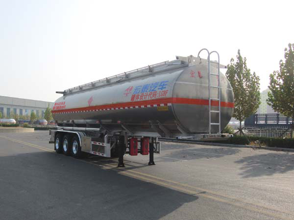 正康宏泰牌11.5米33.6吨3轴铝合金易燃液体罐式运输半挂车(HHT9409GRYD)