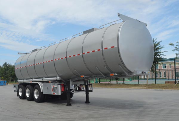 金玺牌11米33.5吨3轴润滑油罐式运输半挂车(WPH9400GRHL)