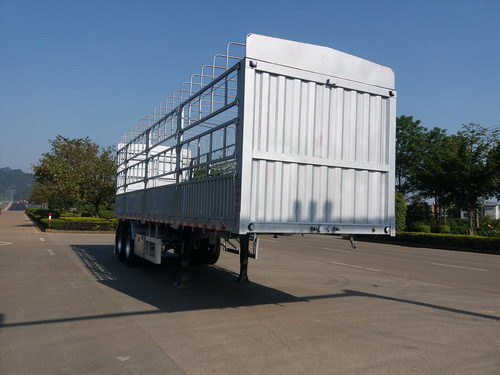 福狮牌10米30.4吨2轴铝合金仓栅式运输半挂车(LFS9350CCY)
