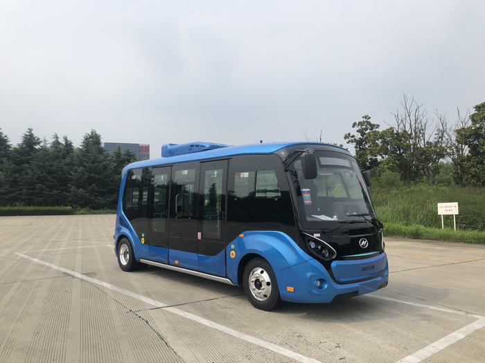 海格牌KLQ6656GAEVN1纯电动低入口城市客车图片