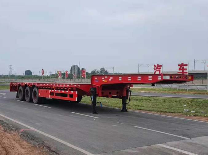 麟州牌13.8米33.5吨3轴低平板半挂车(YDZ9405TDP)