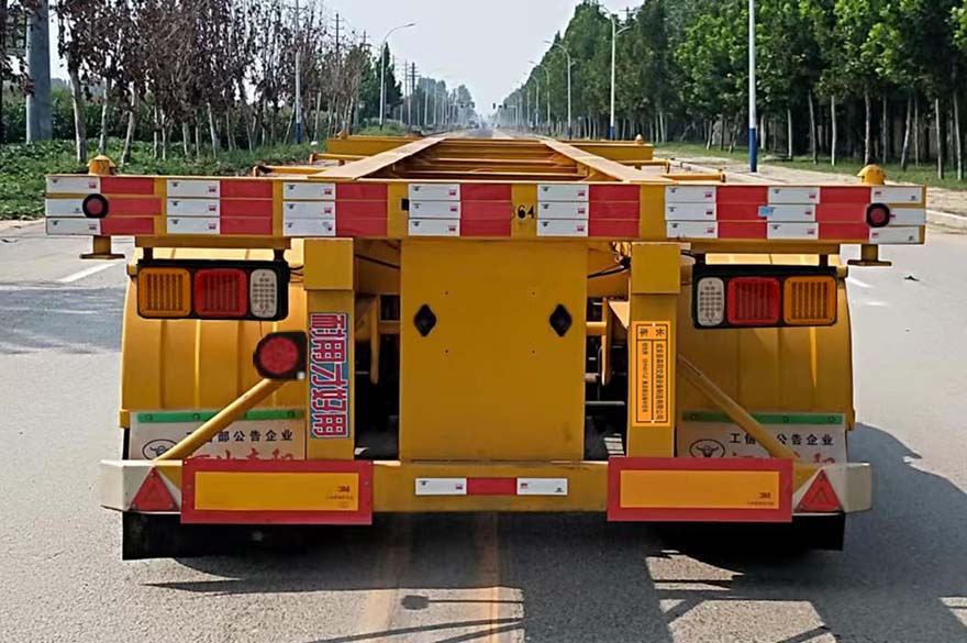 绍优牌CSY9401TJZ集装箱运输半挂车公告图片