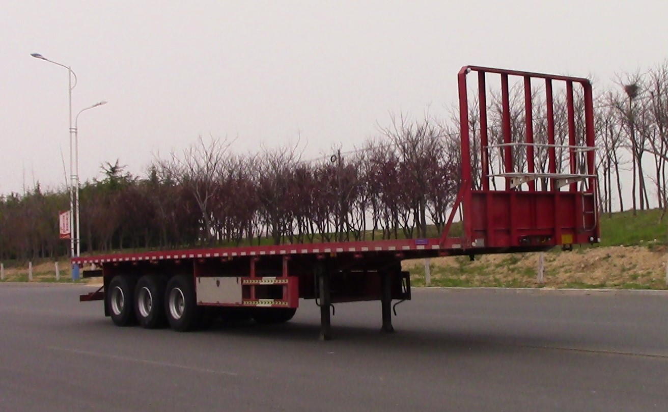 籍山凯达牌13米32.2吨3轴平板运输半挂车(NXK9403TPB)