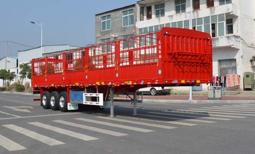 天骏德锦牌12.5米33.7吨3轴仓栅式运输半挂车(TJV9404CCYE)