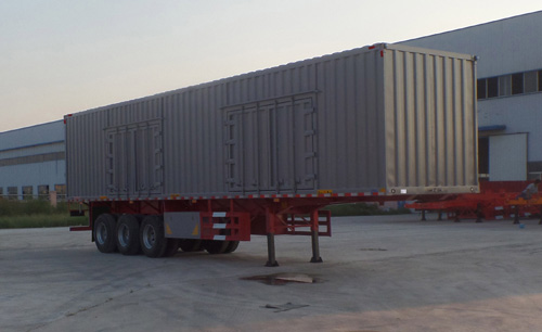 巨运牌13米32吨3轴厢式运输半挂车(LYZ9400XXY)