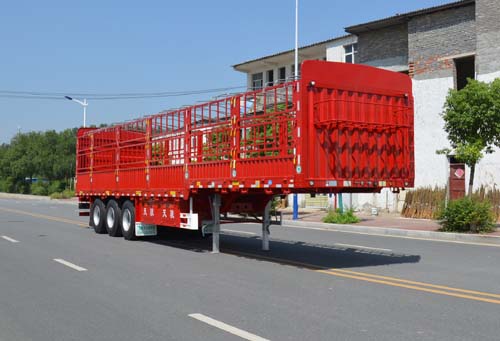天骏德锦牌13米31.9吨3轴仓栅式运输半挂车(TJV9380CCYF)