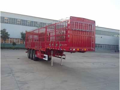 驹王牌13米33.9吨3轴仓栅式运输半挂车(ZJW9408CCYA)