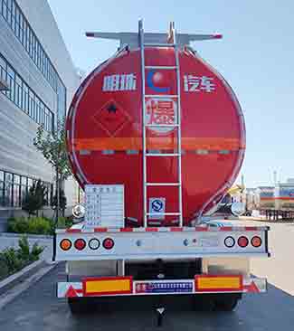 河海明珠牌MZC9403GRYA铝合金易燃液体罐式运输半挂车公告图片