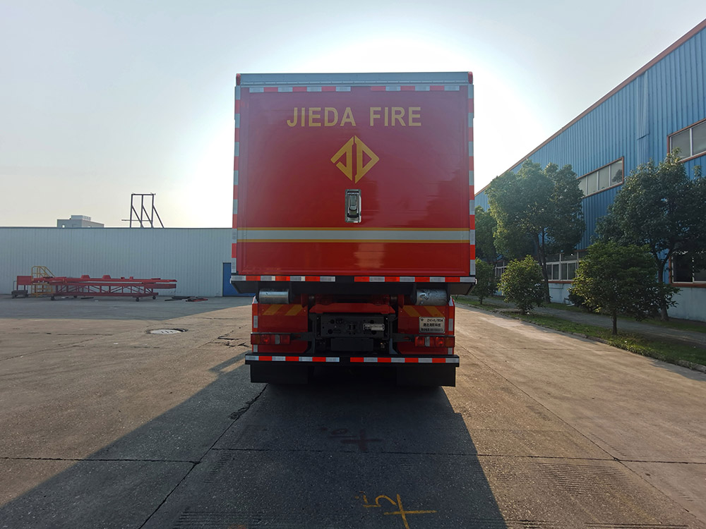 捷达消防牌SJD5270TXFZX140/SDA自装卸式消防车公告图片
