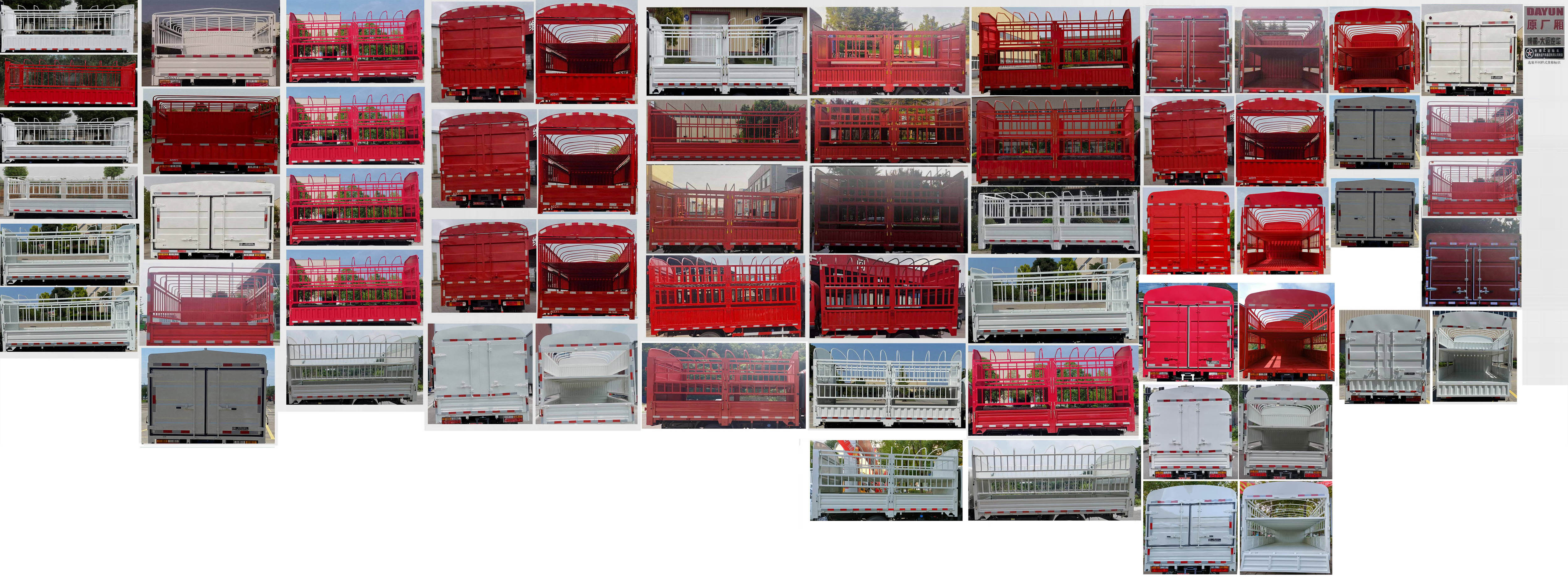 大運(yùn)牌CGC5042CCYHDF33F倉柵式運(yùn)輸車公告圖片