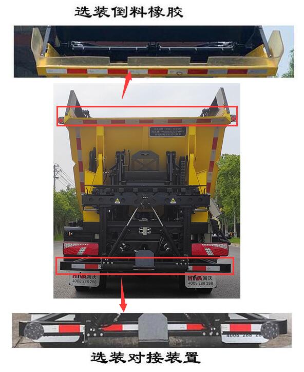海沃牌HWJ5082ZZZBYBEV纯电动自装卸式垃圾车公告图片
