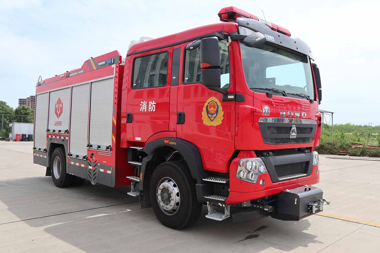 天河牌LLX5186GXFAP50/H壓縮空氣泡沫消防車公告圖片