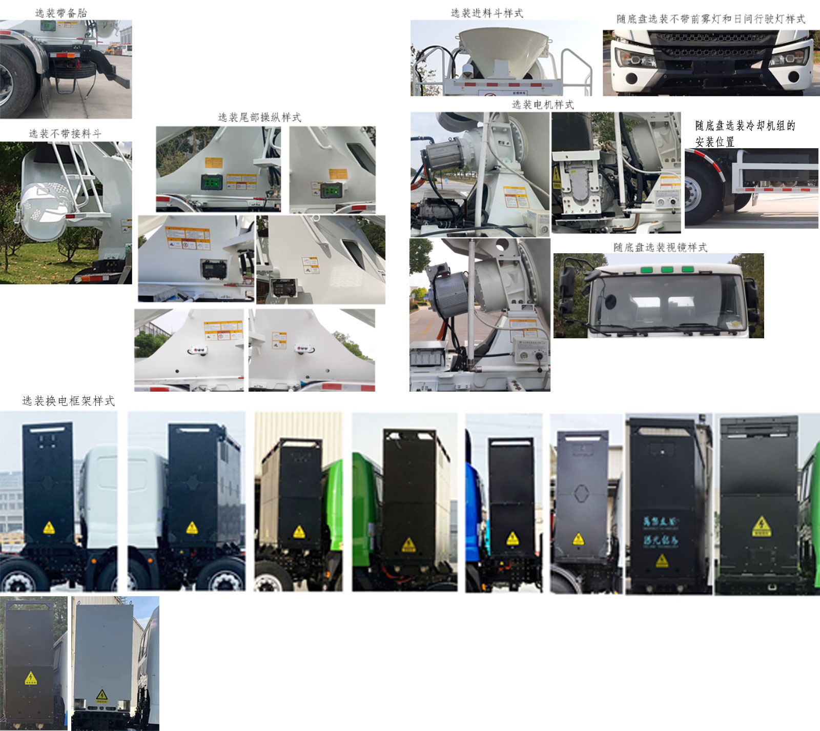 遠程牌HN5310GJBN22C5BEVY換電式純電動混凝土攪拌運輸車公告圖片