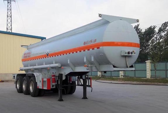 金碧牌10.1米32.2吨3轴腐蚀性物品罐式运输半挂车(PJQ9403GFW)
