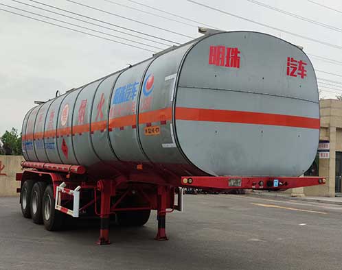 河海明珠牌10.2米30.5吨3轴易燃液体罐式运输半挂车(MZC9401GRY)