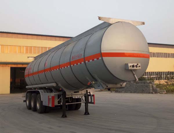 金碧牌11.8米31.5吨3轴易燃液体罐式运输半挂车(PJQ9406GRYH)
