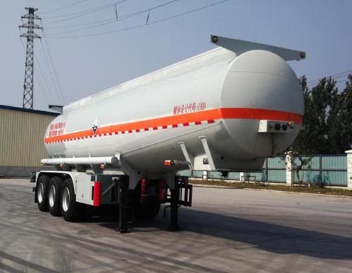 金碧牌10.4米32.6吨3轴腐蚀性物品罐式运输半挂车(PJQ9404GFW)