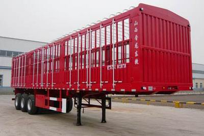 晋龙东捷牌13米34.2吨3轴仓栅式运输半挂车(TDJ9400CCY)