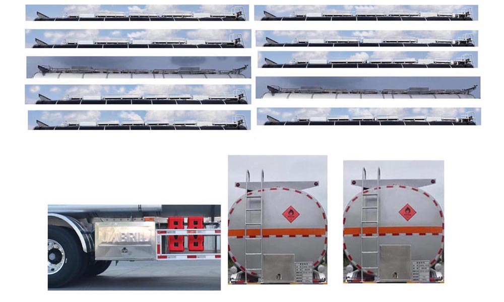 金玺牌WPH9404GRYL铝合金易燃液体罐式运输半挂车公告图片