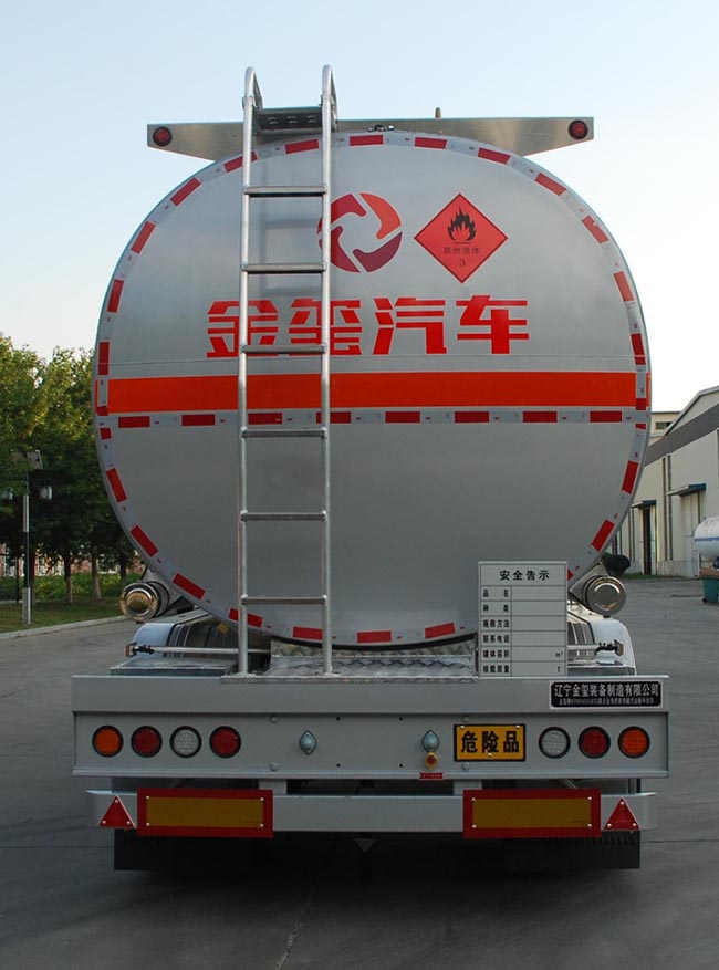金玺牌WPH9402GRYL铝合金易燃液体罐式运输半挂车公告图片