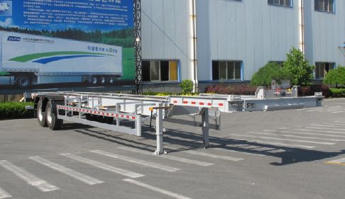 丛林牌14米31.9吨2轴铝合金集装箱运输半挂车(LCL9351TJZ)