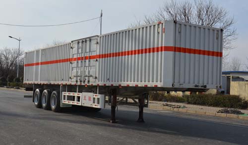 天骏德锦牌12米32.6吨3轴杂项危险物品厢式运输半挂车(TJV9400XZWK)