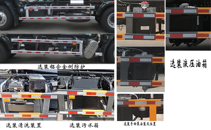 福龙马牌FLM5180ZXXDL6车厢可卸式垃圾车公告图片