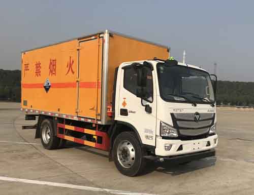 华通牌HCQ5120XFWBJ6腐蚀性物品厢式运输车图片