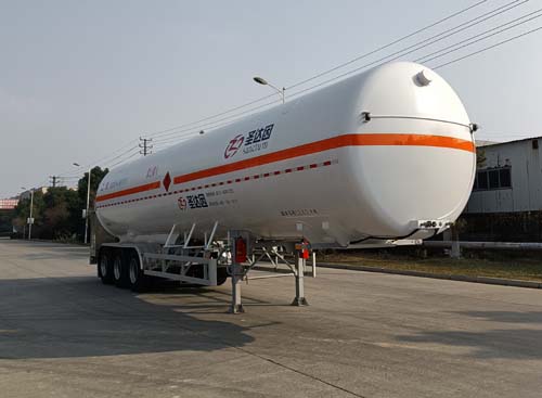 圣达因牌13米25吨3轴低温液体运输半挂车(SDY9401GDYX)