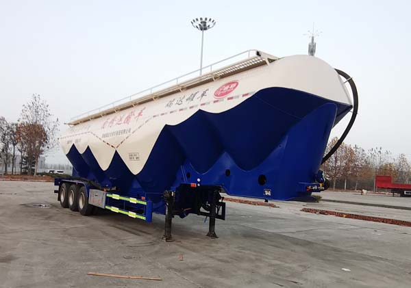 瑞郓牌13.6米31.3吨3轴低密度粉粒物料运输半挂车(YRD9400GFLLG)