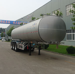 明航牌12.2米33吨3轴铝合金食用油运输半挂车(ZPS9402GSY)