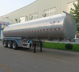 明航牌10.9米34.6吨3轴铝合金食用油运输半挂车(ZPS9407GSY)